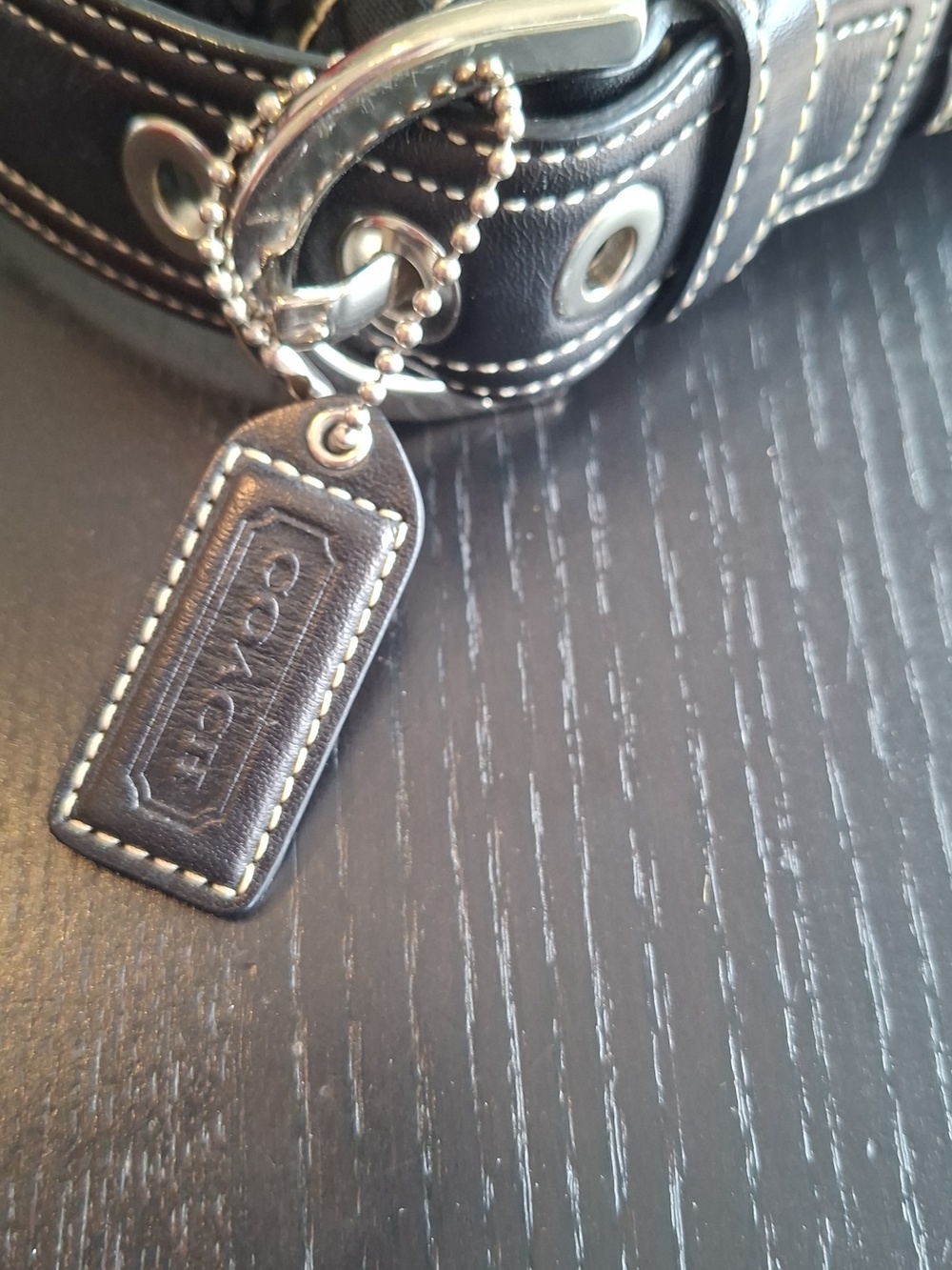 Coach Signature Soho Vintage black monogram shoulder bag in canvas and leather - Picture 15 of 15